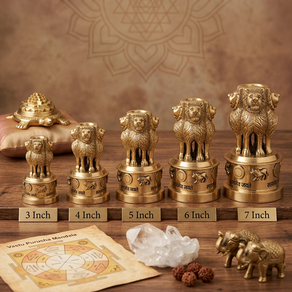 Brass Ashoka Stambh - Vastu Symbol for Success in Politics and Career