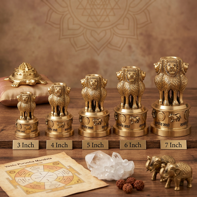 Brass Ashoka Stambh - Vastu Symbol for Success in Politics and Career
