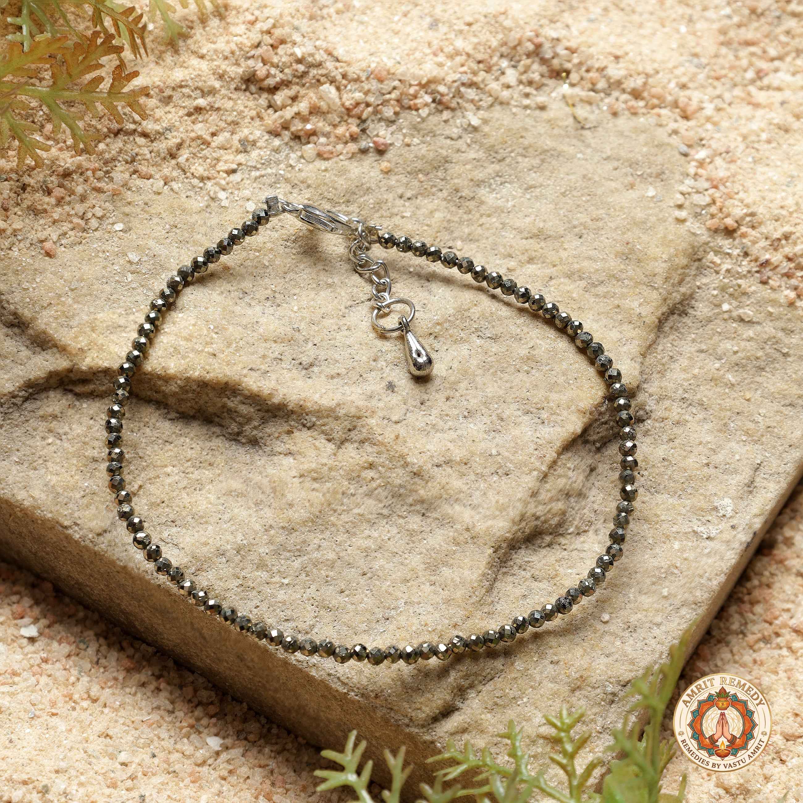 Raw Pyrite Anklet