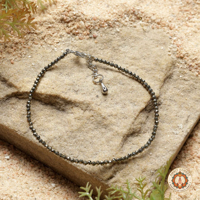 Raw Pyrite Anklet