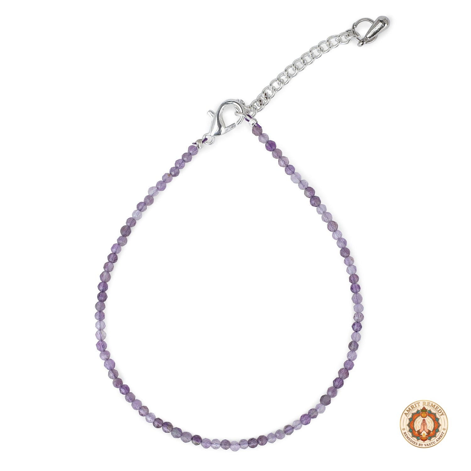 Natural Amethyst Gemstone Healing Anklet