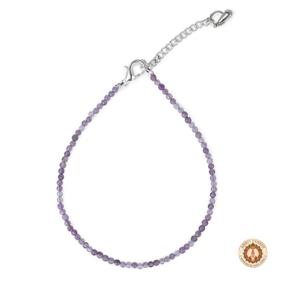Natural Amethyst Gemstone Healing Anklet