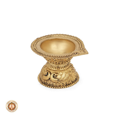 Brass Mayur Oil Lamp for Diwali, Puja & Vastu
