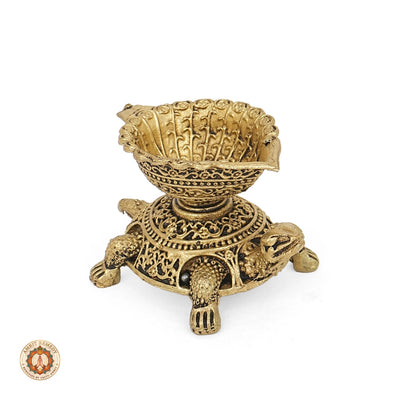 Brass Kachua Diya for Wealth, Longevity & Vastu (4.5 cm)