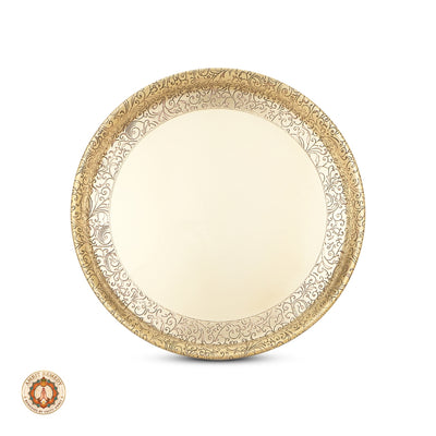 5-Piece Brass Bhog & Pooja Thali Set for Home Mandir & Laddu Gopal Seva