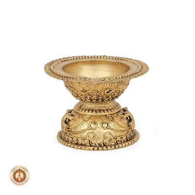 Brass Mayur Oil Lamp for Diwali, Puja & Vastu