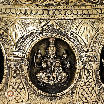 Brass Ashta Lakshmi Kalash for Pooja Room & Kalash Sthapana