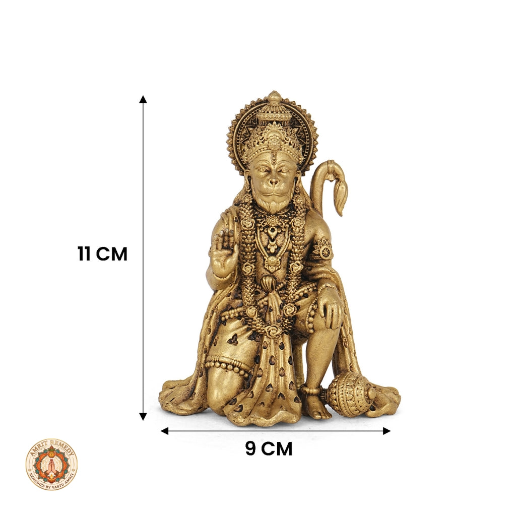 Brass Maruti Nandan Idol for Courage, Protection & Devotion