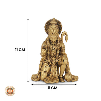 Brass Maruti Nandan Idol for Courage, Protection & Devotion