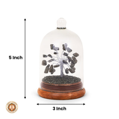 Abundance Pyrite Gemstone Dome Tree for Vastu & Wealth Decor (5 inch)