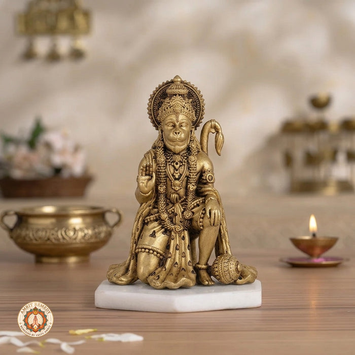 Brass Maruti Nandan Idol for Courage, Protection & Devotion