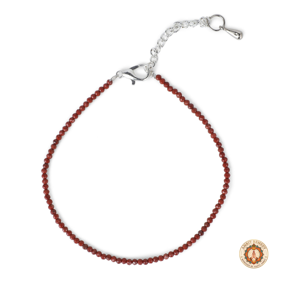 Natural Red Jasper Gemstone Healing Anklet