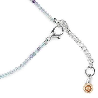 Natural Multi-Fluorite Crystal Healing Anklet